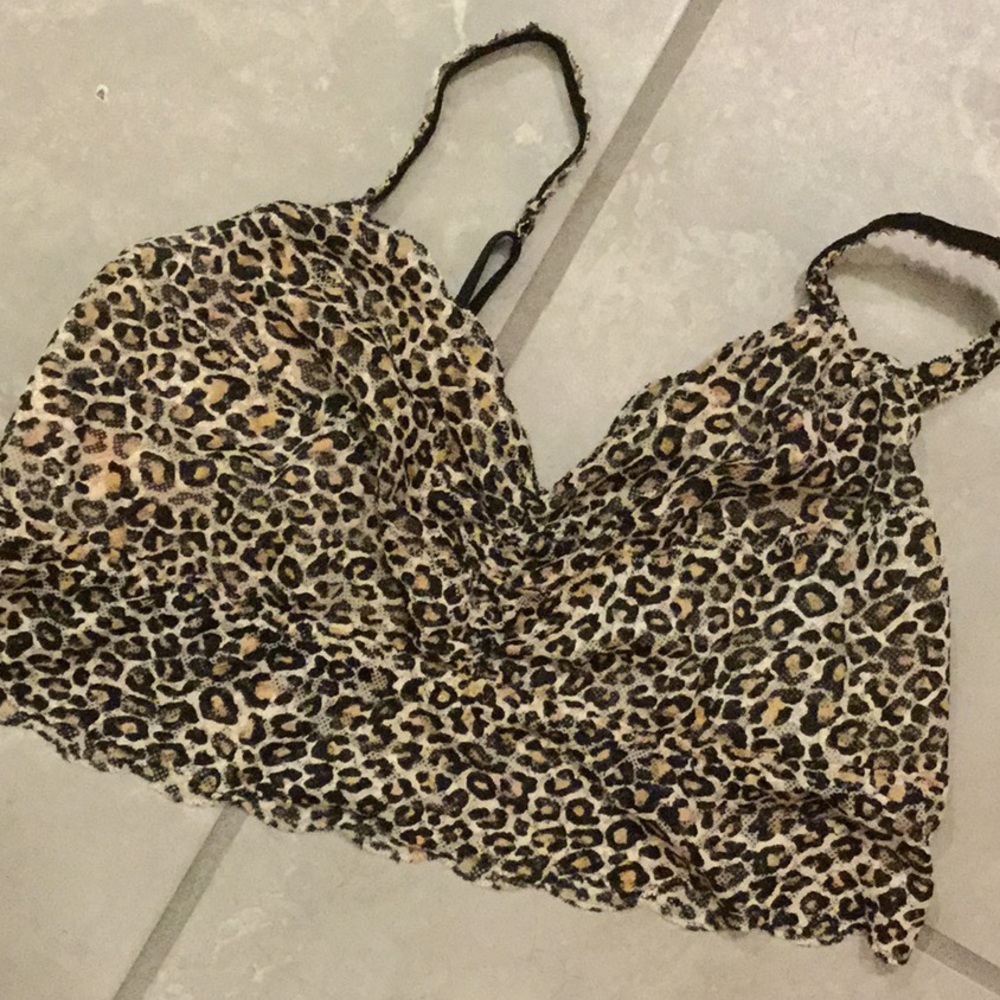 Cheetah Print Lace VS Bralette